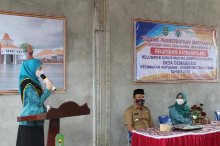 PEMBERDAYAAN BIDANG KETERAMPILAN UMKM DESA GEMAHARJO