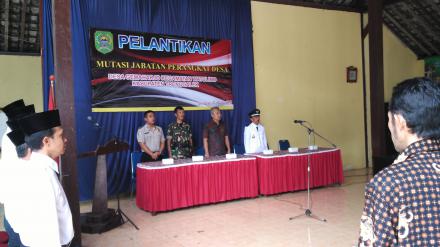 Pelantikan mutasi Perangkat Desa